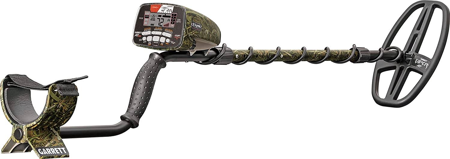 Garrett AT Max Jase Robertson Signature Edition Waterproof Metal Detector with 6"x11" DD Viper Search Coil